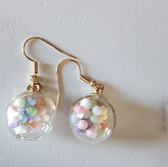 Gumball Candy Jar Earrings - Picture 7 of 7